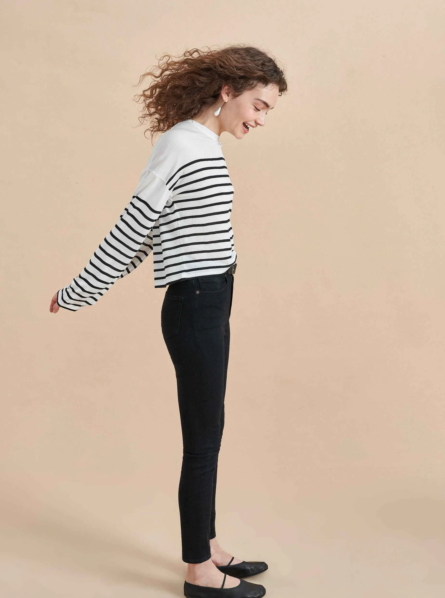 La Ligne Long Sleeve Teddy Tee Best Sale