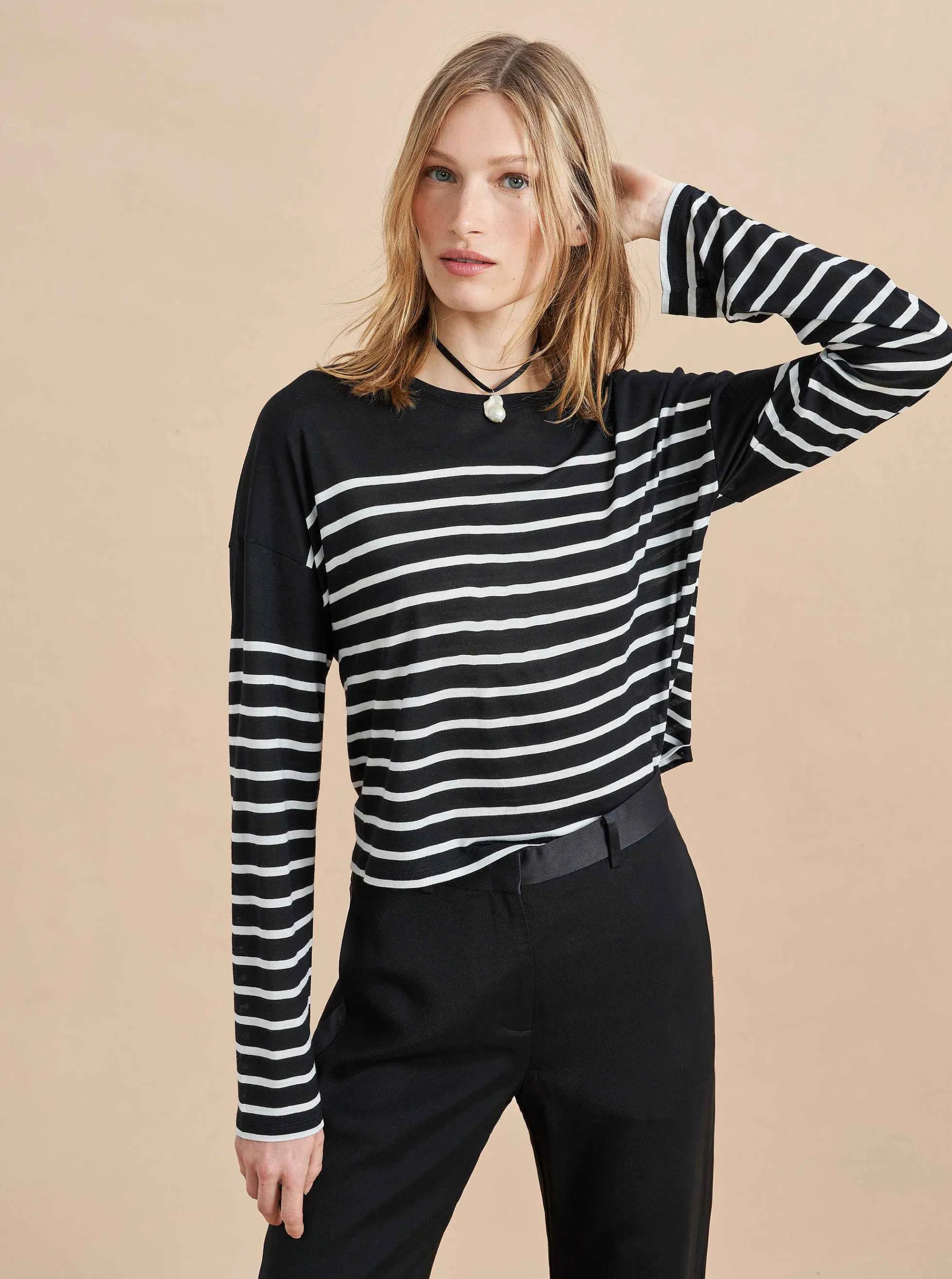 La Ligne Long Sleeve Teddy Tee Best Sale