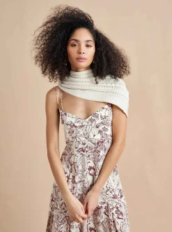 La Ligne Luca Dress Burgundy Toile Discount