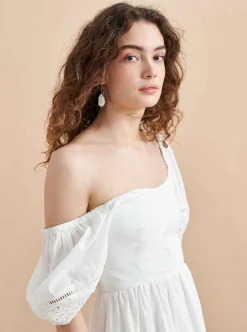 La Ligne Lulu Dress Ivory Discount