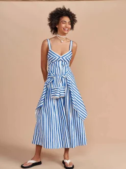La Ligne Madeleine Dress Blue/Stripe Best