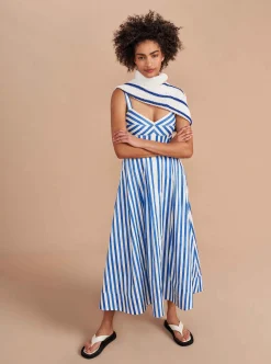 La Ligne Madeleine Dress Blue/Stripe Best