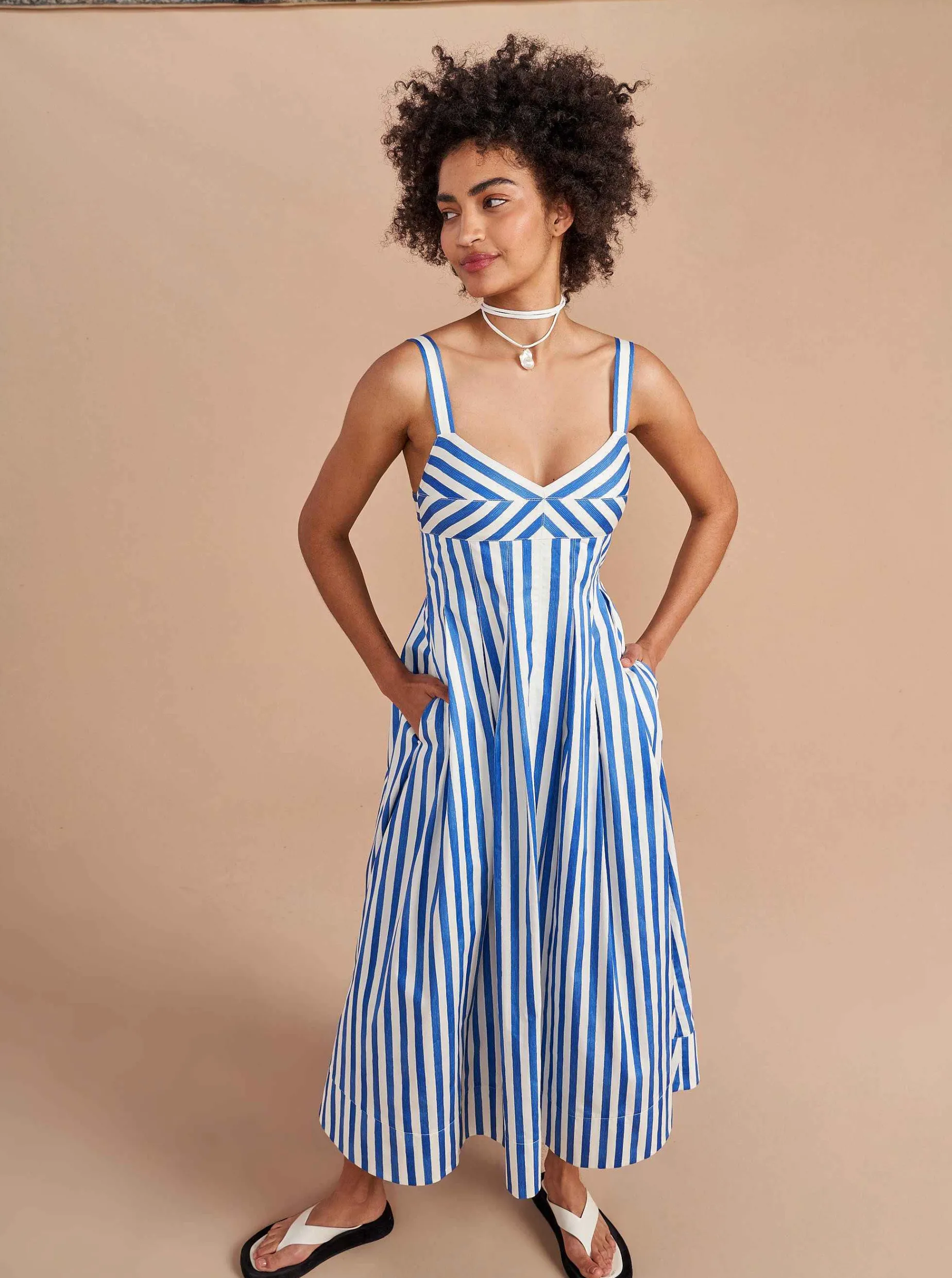 La Ligne Madeleine Dress Blue/Stripe Best