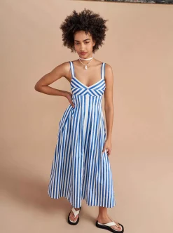 La Ligne Madeleine Dress Blue/Stripe Best
