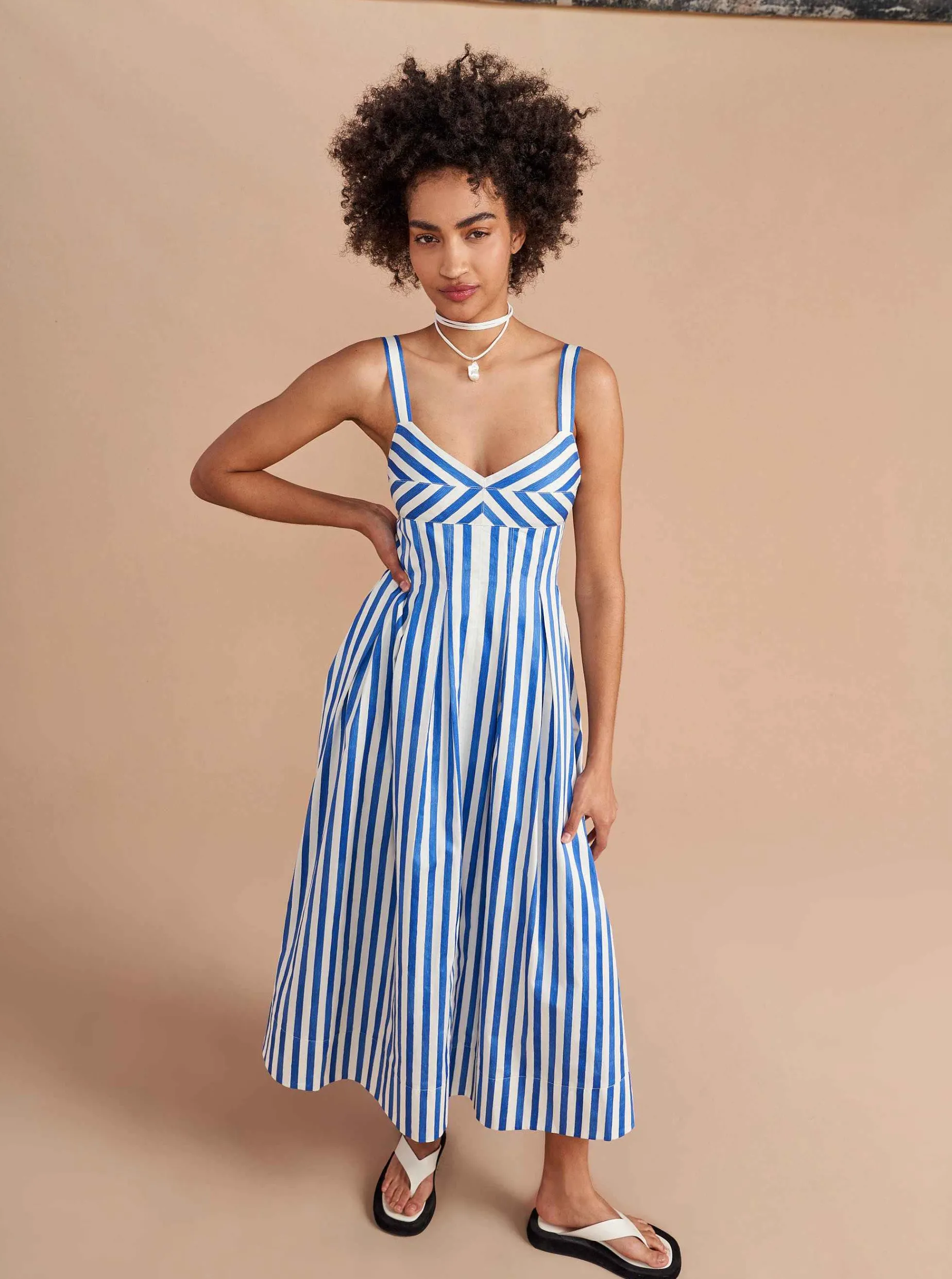 La Ligne Madeleine Dress Blue/Stripe Best