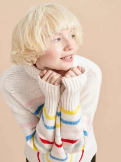 La Ligne Marin Sweater Cream/Rainbow Fashion