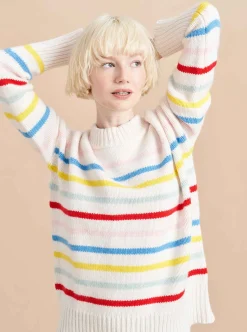 La Ligne Marin Sweater Cream/Rainbow Fashion