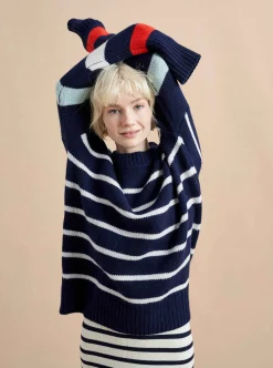 La Ligne Marin Sweater Navy/Multi Sale