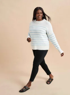 La Ligne Marin Sweater Cream/Periwinkle Shop