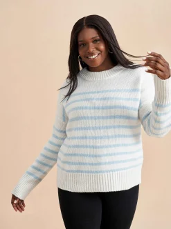 La Ligne Marin Sweater Cream/Periwinkle Shop
