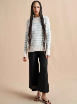 La Ligne Marin Sweater Cream/Periwinkle Shop