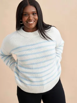 La Ligne Marin Sweater Cream/Periwinkle Shop