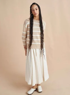 La Ligne Marina Sweater Camel/Cream Sale