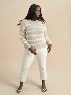 La Ligne Marina Sweater Camel/Cream Sale