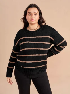 La Ligne Marina Sweater Black/Tan Online