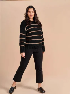 La Ligne Marina Sweater Black/Tan Online