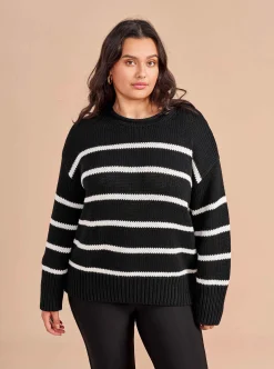 La Ligne Marina Sweater Black/White Sale