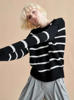 La Ligne Marina Sweater Black/White Sale