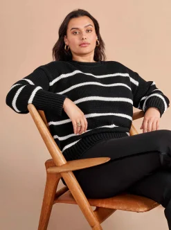 La Ligne Marina Sweater Black/White Sale