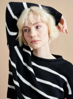 La Ligne Marina Sweater Black/White Sale