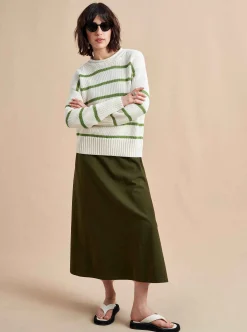 La Ligne Marina Sweater Cream/Palm New