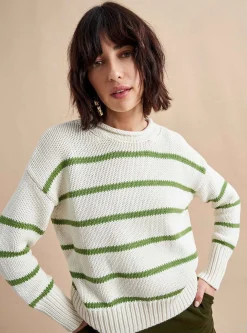 La Ligne Marina Sweater Cream/Palm New
