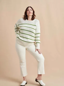La Ligne Marina Sweater Cream/Palm New
