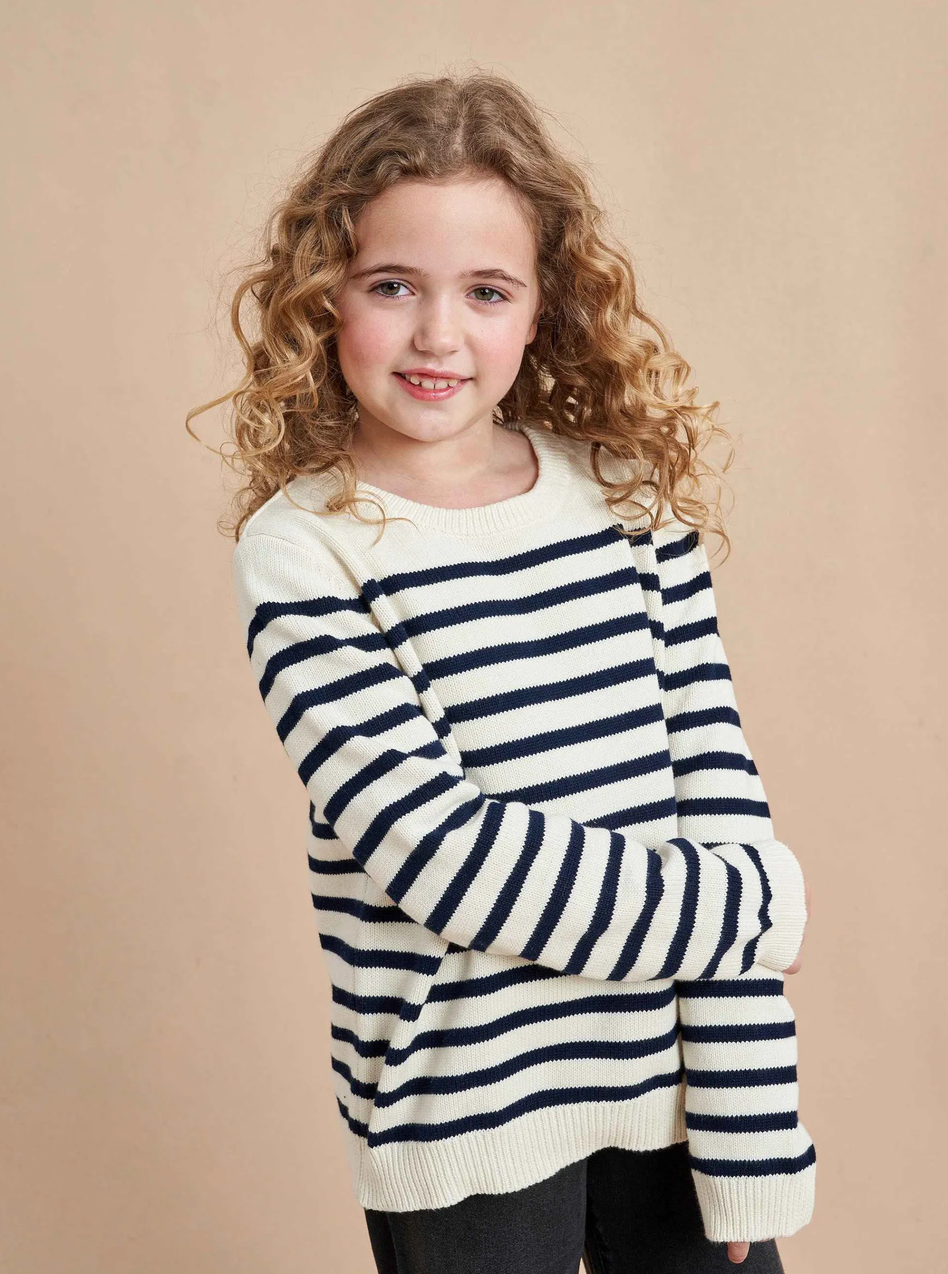 La Ligne Marini Sweater Cream/Navy Online