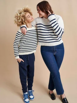 La Ligne Marini Sweater Cream/Navy Online
