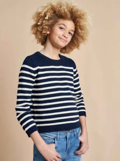 La Ligne Marini Sweater Navy/Cream Sale