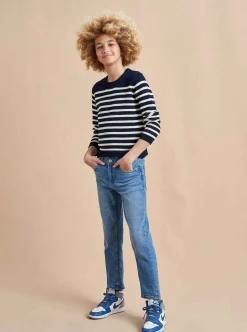 La Ligne Marini Sweater Navy/Cream Sale