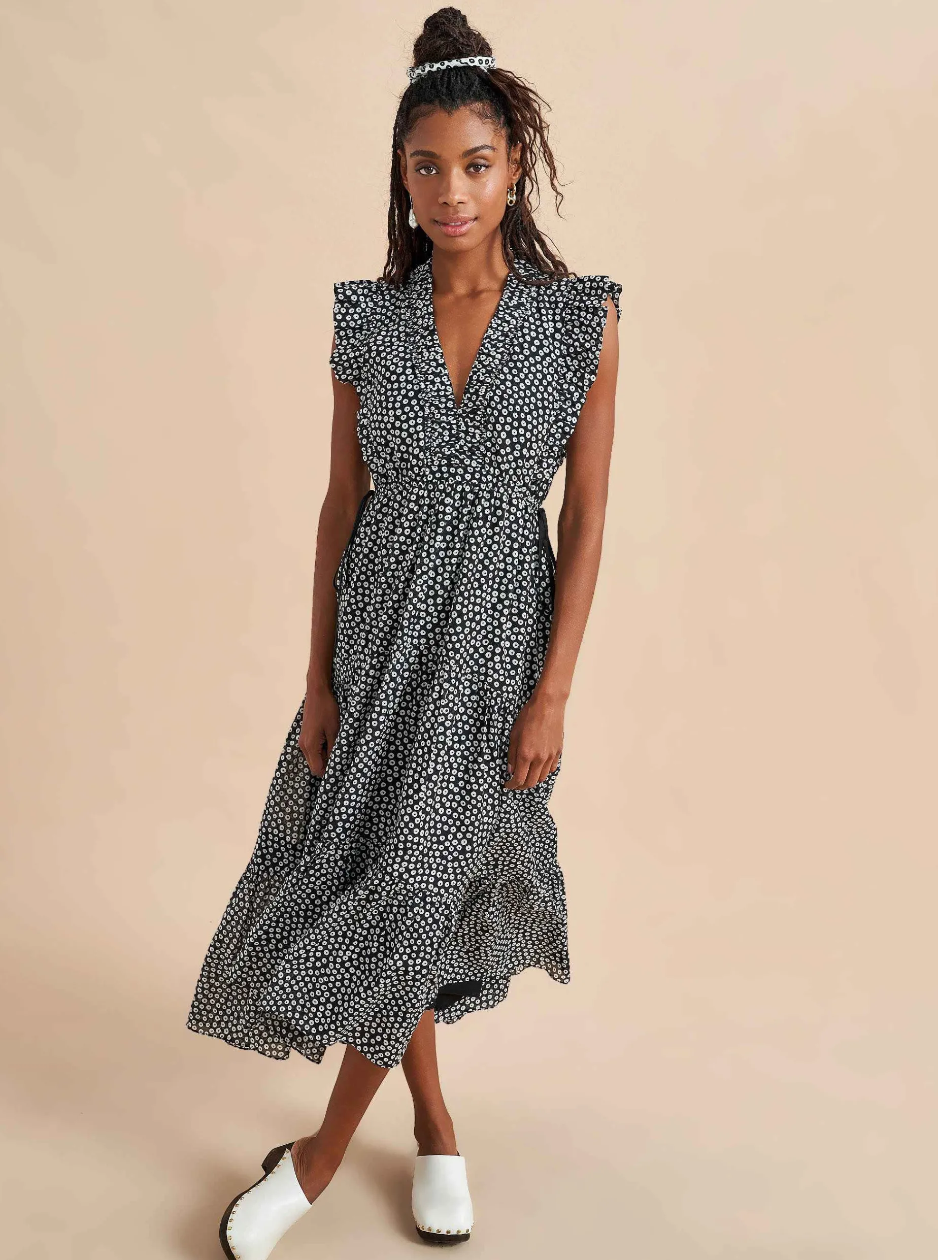 La Ligne Marta Dress Black/Ivory Best Sale