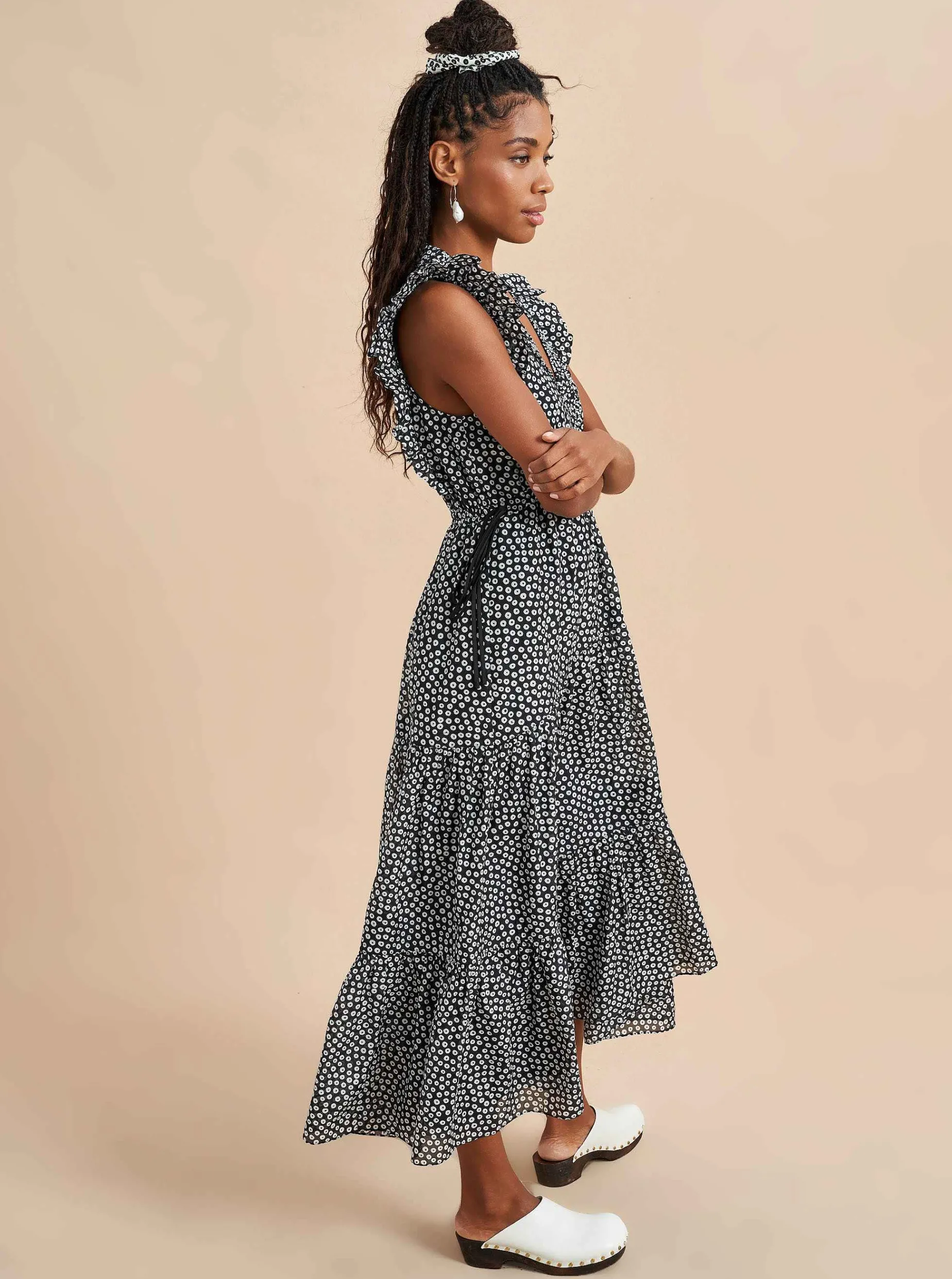 La Ligne Marta Dress Black/Ivory Best Sale