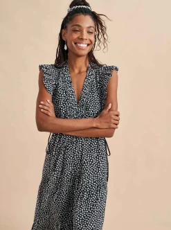 La Ligne Marta Dress Black/Ivory Best Sale