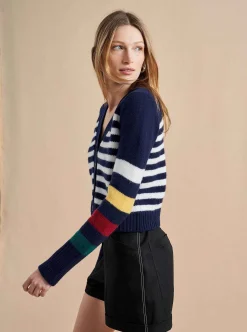 La Ligne Mini Marin Cardigan Multi/Navy Sale