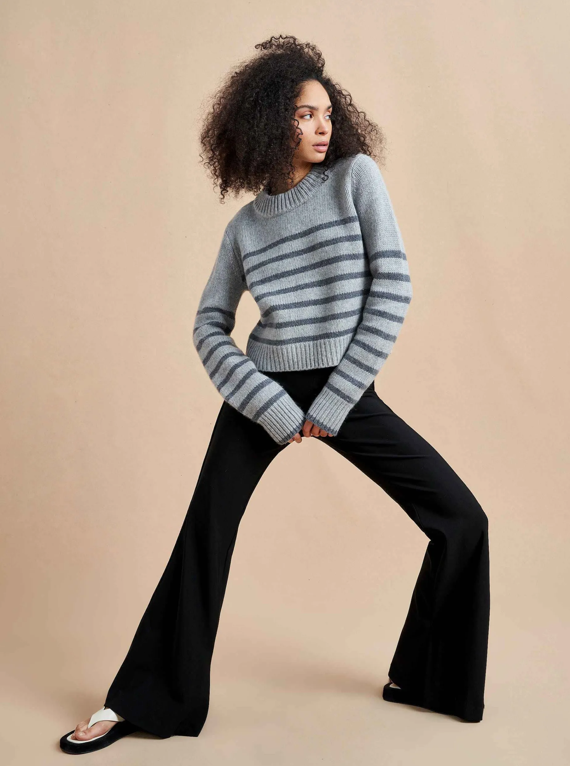 La Ligne Mini Marin Sweater Grey/Dark Grey Hot