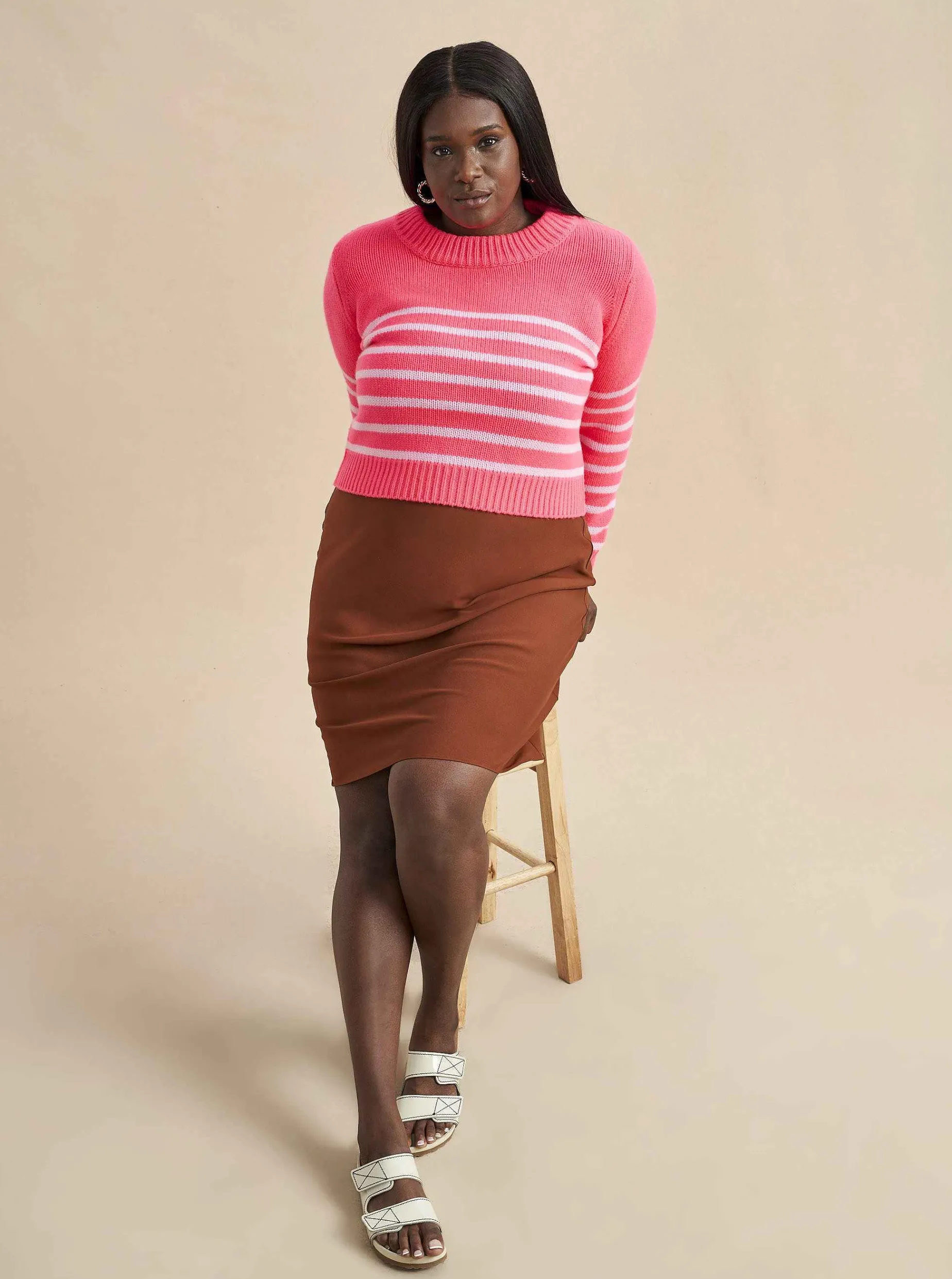 La Ligne Mini Marin Sweater Hot Pink/Bubblegum Flash Sale