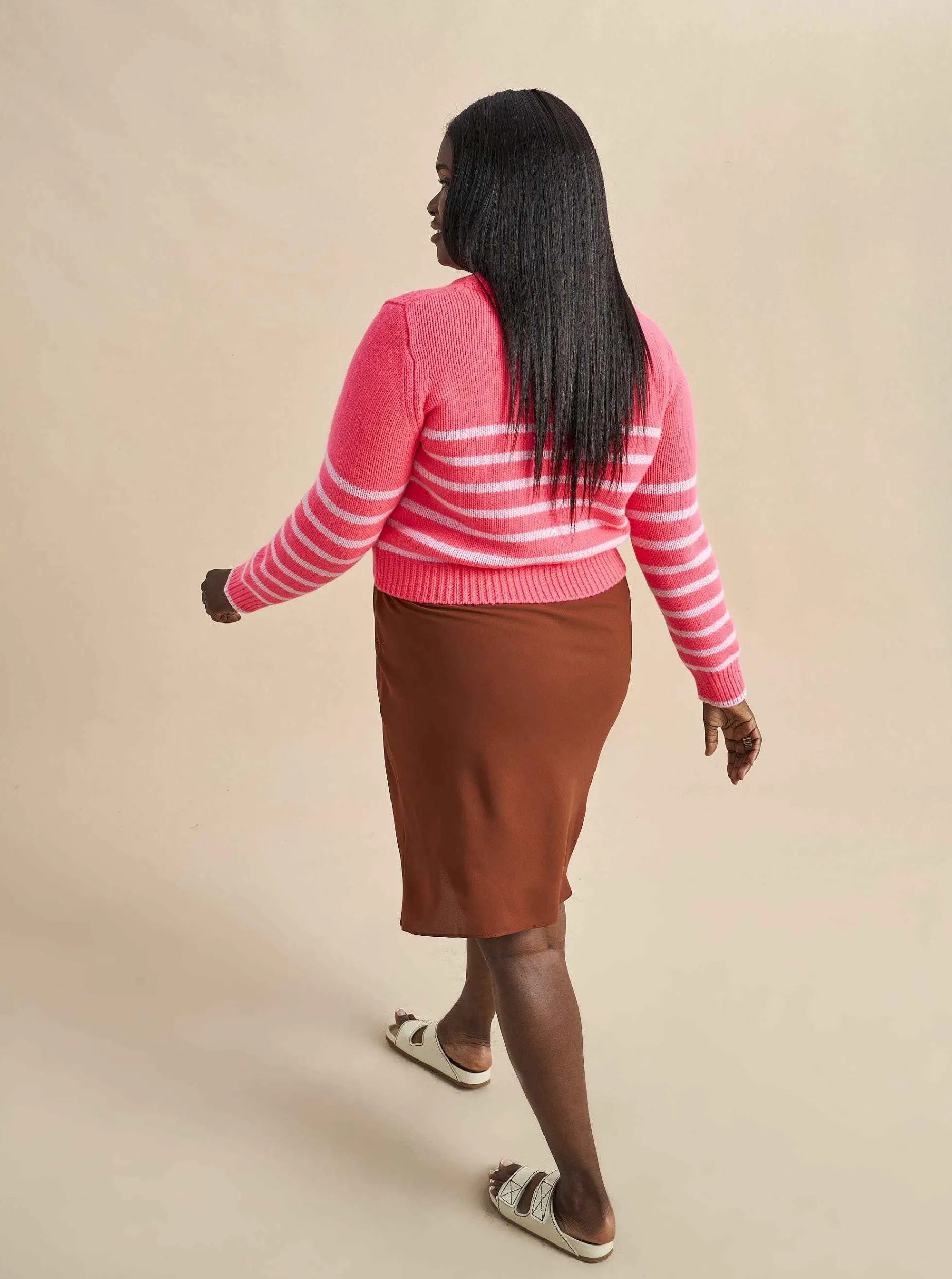 La Ligne Mini Marin Sweater Hot Pink/Bubblegum Flash Sale