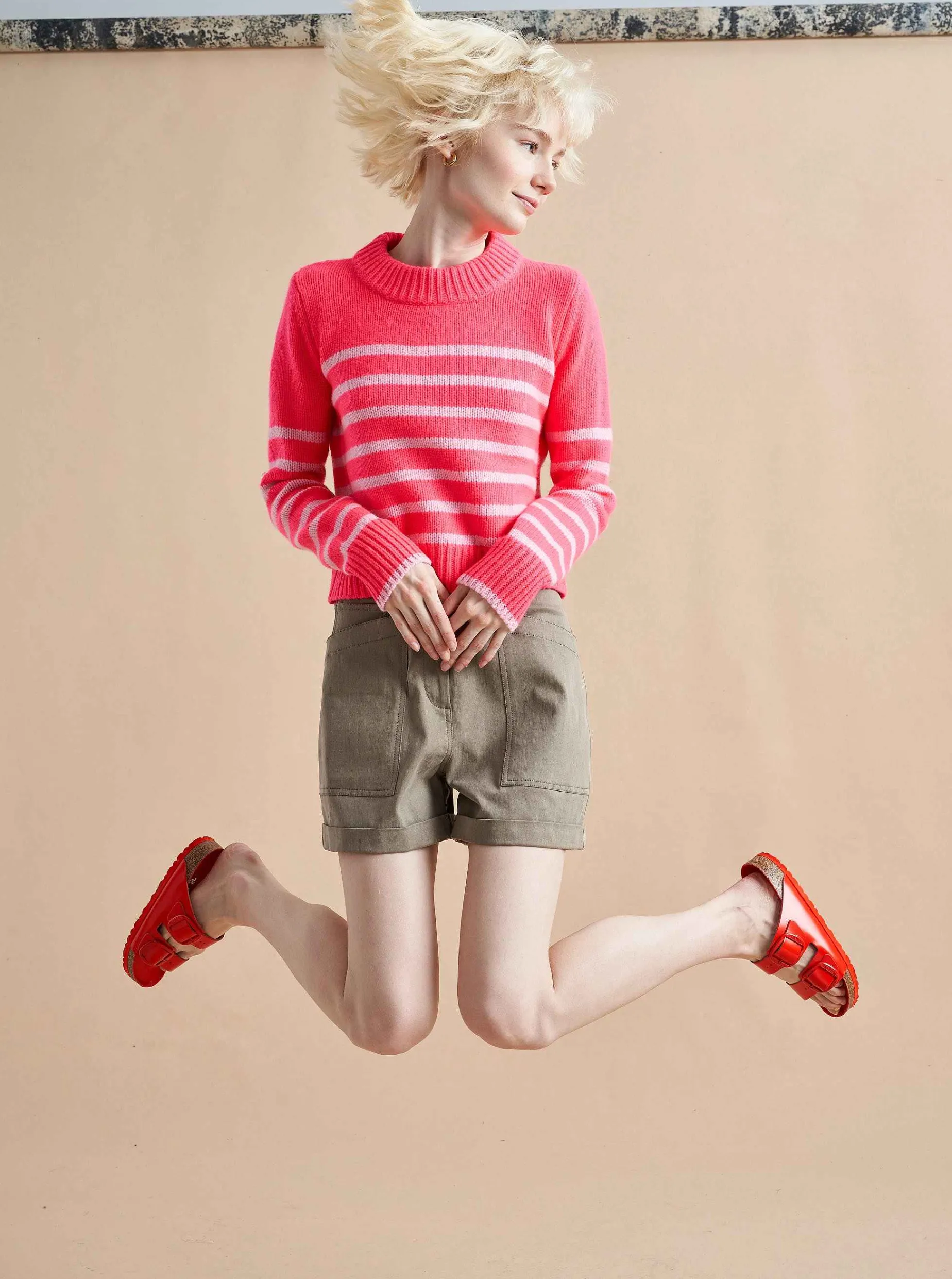 La Ligne Mini Marin Sweater Hot Pink/Bubblegum Flash Sale