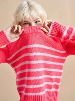 La Ligne Mini Marin Sweater Hot Pink/Bubblegum Flash Sale