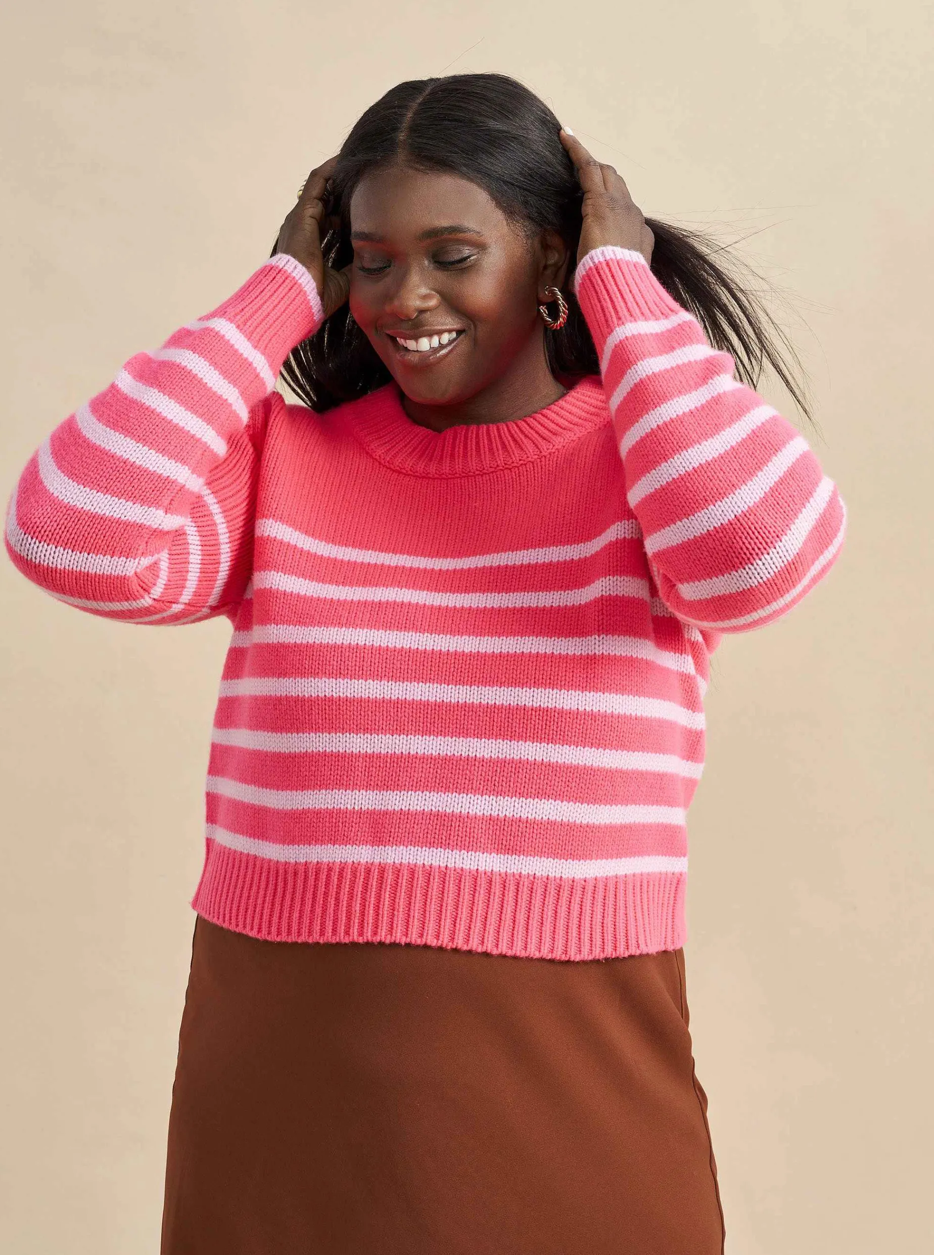 La Ligne Mini Marin Sweater Hot Pink/Bubblegum Flash Sale