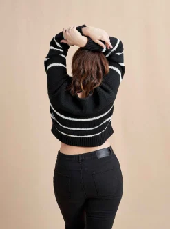 La Ligne Mini Marina Sweater Black/Cream Outlet