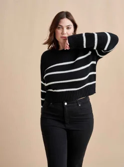 La Ligne Mini Marina Sweater Black/Cream Outlet