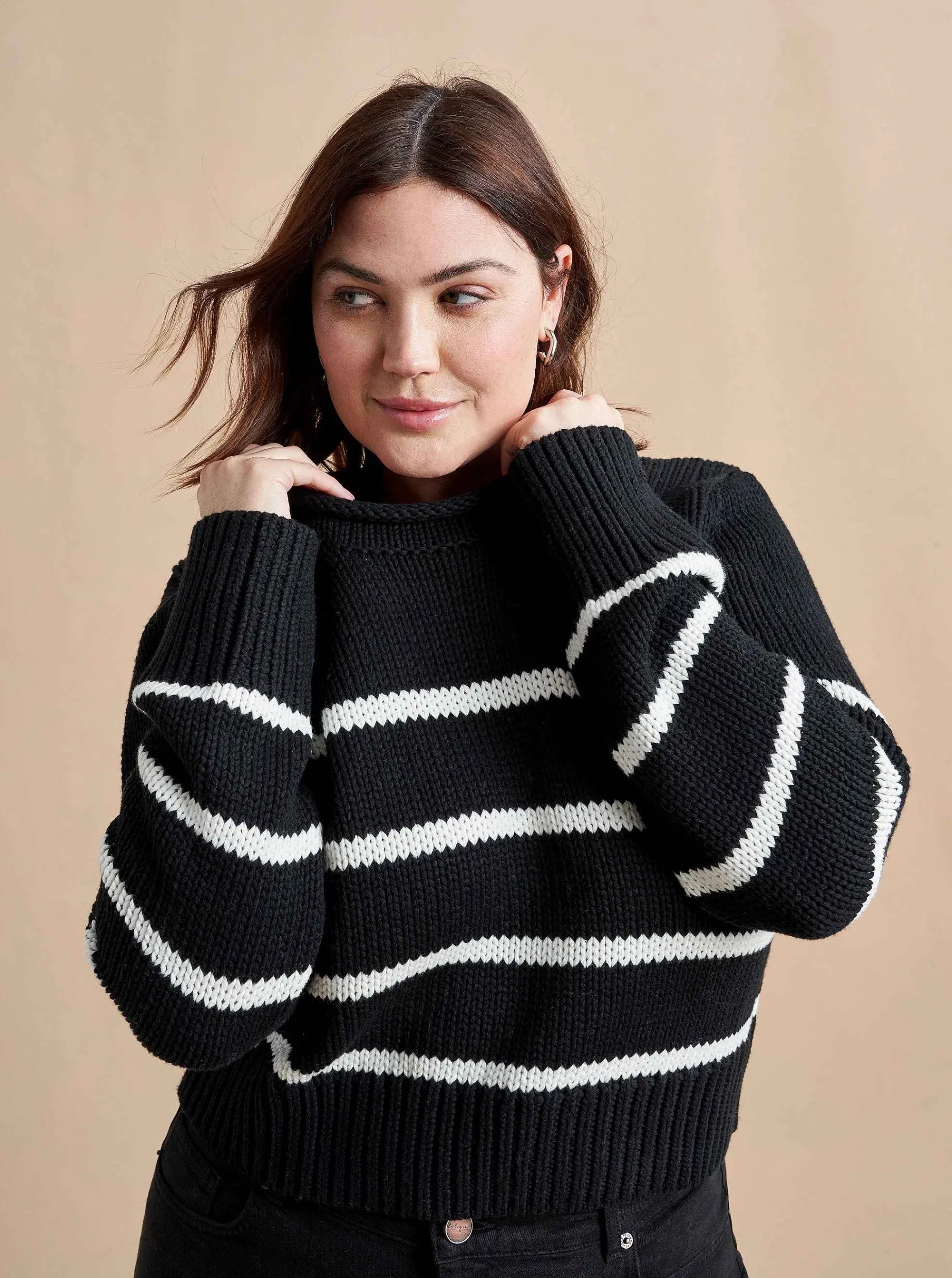 La Ligne Mini Marina Sweater Black/Cream Outlet