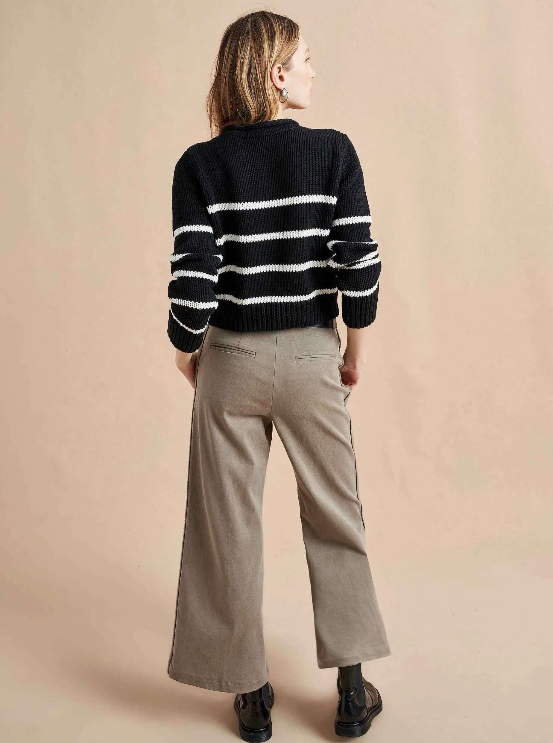 La Ligne Mini Marina Sweater Black/Cream Outlet