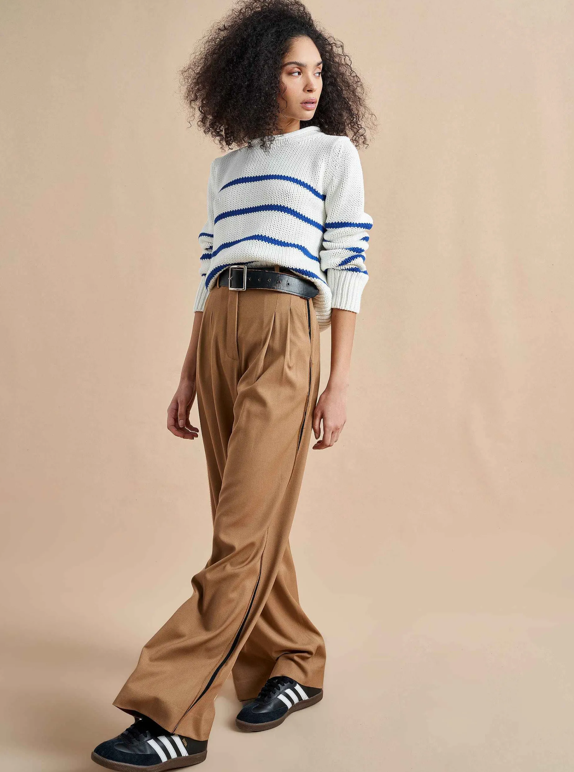 La Ligne Mini Marina Sweater Cream/Cobalt Fashion