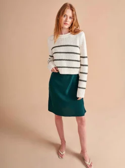 La Ligne Mini Marina Sweater Ivory/Army Discount