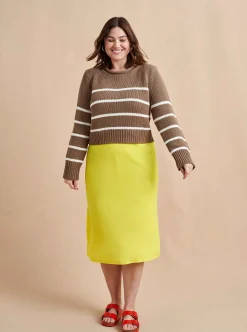 La Ligne Mini Marina Sweater Tan/Cream Cheap