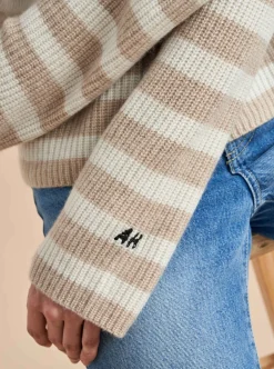 La Ligne Mini Striped Toujours Sweater Hot Pink/Bubblegum Online