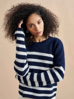 La Ligne Mini Striped Toujours Sweater Navy/Cream Best